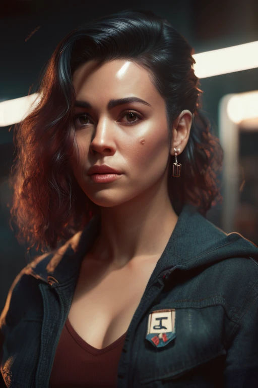 a close up of a woman , tumblr , a beautiful beautiful, cinematic full shot, with accents of different peoples, arnold renderer, lowres, scifi heroine profile picture, close-up portrait of, ryan judge