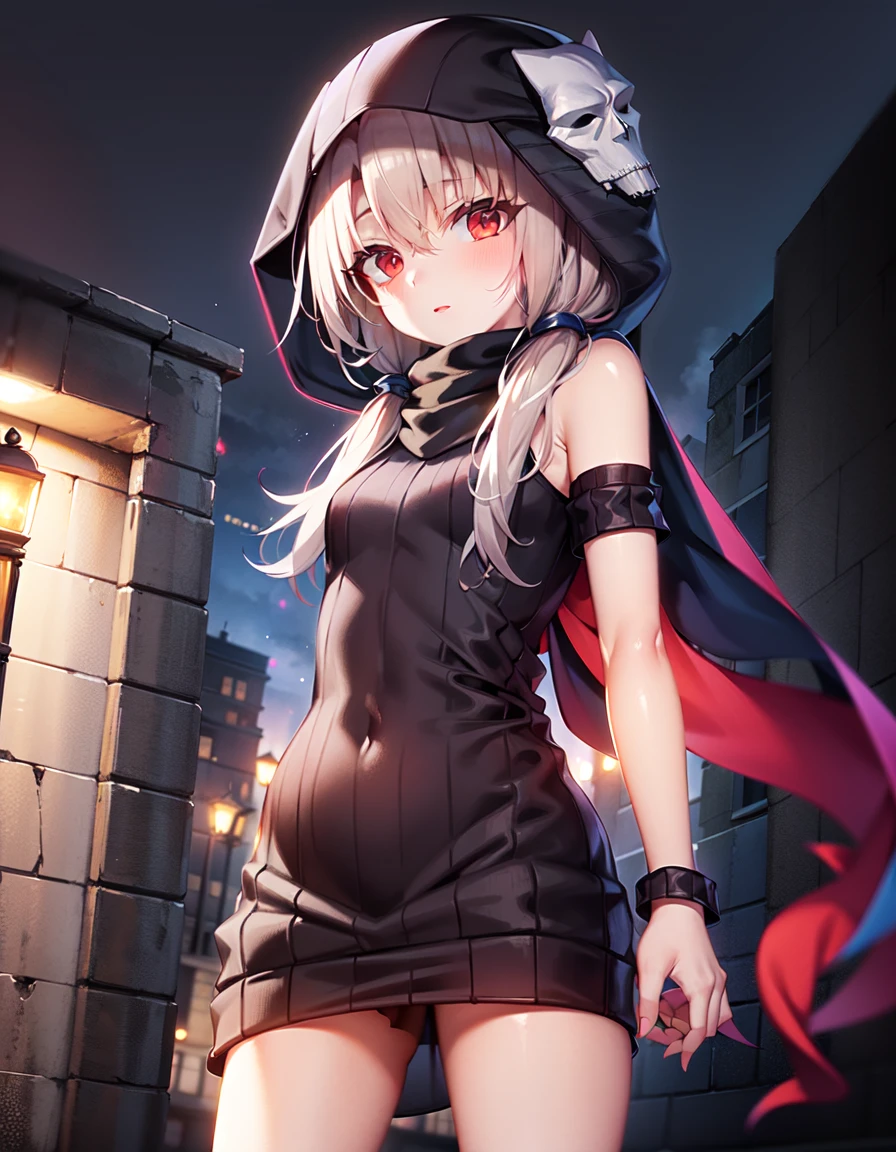 masterpiece, best quality, high resolution, 1girl, solo,
AssassinInstall, Hassan's Hood,
<lora:illya22outfits:0.7>