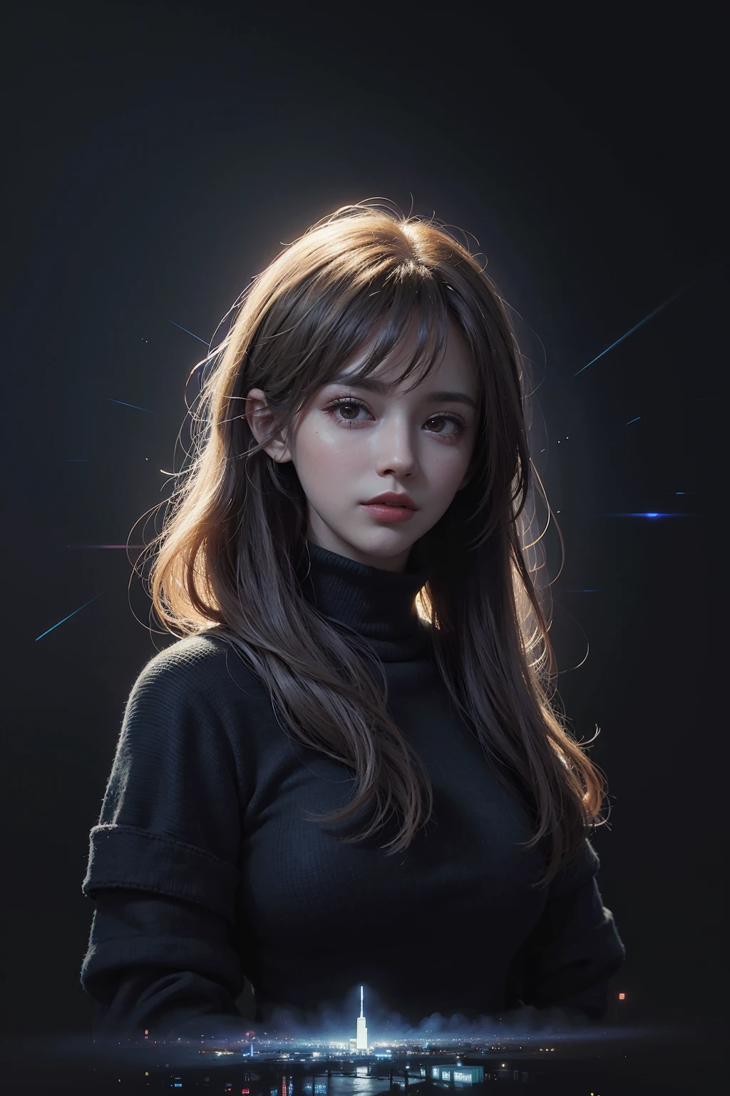 (front focus),(in the dark:1.6),
(masterpiece, top quality, best, official art, beautiful and aesthetic:1.2),(masterpiece, top quality, best quality, official art, beautiful and aesthetic:1.2),(masterpiece, top quality, best quality, official art, beautiful and aesthetic:1.2), 1girl, glitch art, (digital distortion), pixelated fragments, data corruption,colorful noise, visual chaos,contemporary aesthetics