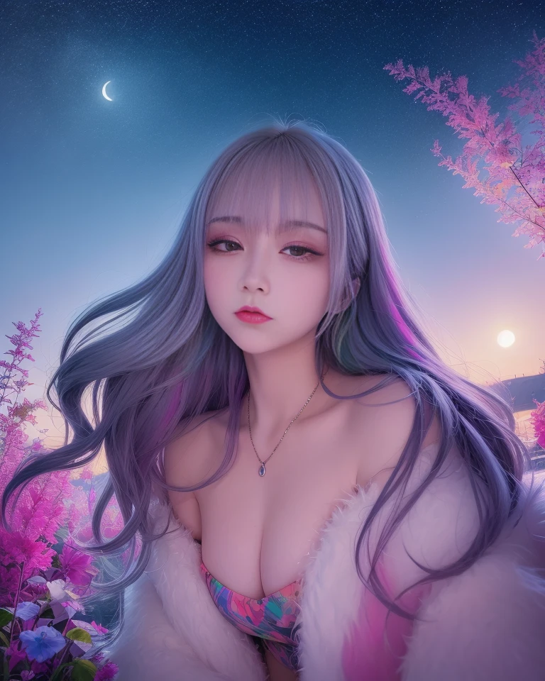 (8k, RAW photo:1.2),best quality, ultra high res,dramatic angle,(fluttered detailed color splashs), (illustration),(((1 girl))),(long hair),(rain:0.9),(hair ornament:1.4),there is an ancient palace beside the girl,(wearing fluffy jacket, medium jacket:1.3),(focus on), color Ink wash painting,(color splashing),colorful splashing,(((colorful))),(sketch:0.8), Masterpiece,best quality, beautifully painted,highly detailed,(denoising:0.6),[splash ink],((ink refraction)), (beautiful detailed sky),moon,highly,detaild,(masterpiece, best quality, extremely detailed CG unity 8k wallpaper,masterpiece, best quality, ultra-detailed),  <lora:yui_v3:1>,  <lora:fluffy_jacket01:0.5>