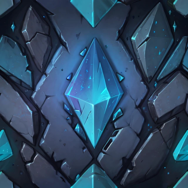 wowtexture of glowing blue crystal, cracks, damaged, particles, sparkles, seamless <lora:sxz-wowtexture-v2:0.8>
