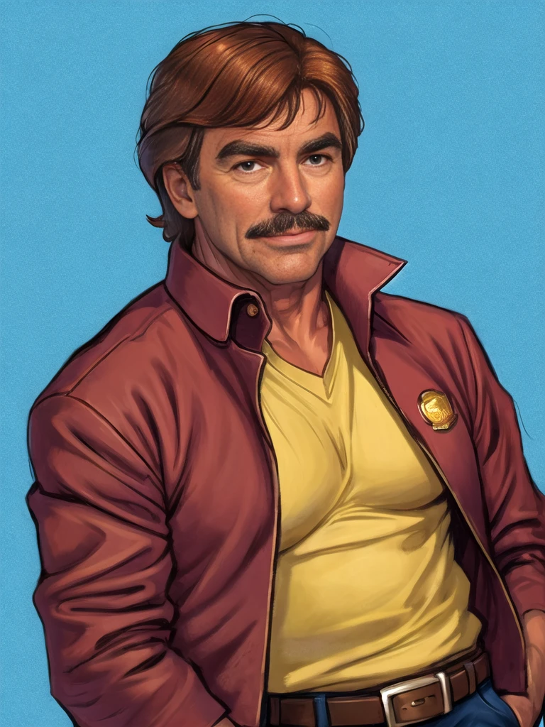 Tom Selleck as Ron Burgundy