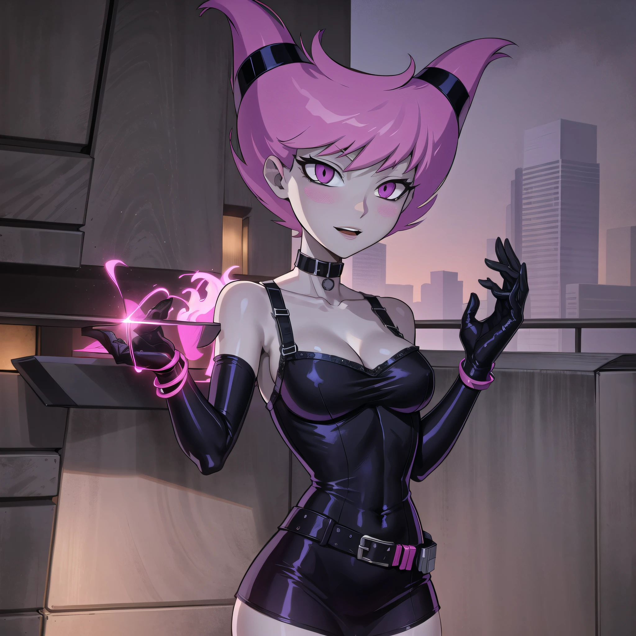 (cyberpunk city, gorgeous view)
(wide angle shot), POV, sfw, masterpiece, detailed clothing texture, best quality, beautiful face, 1girl, Jinx dynamic pose, magic
<lora:oldJinx_TT_V2:0.6>