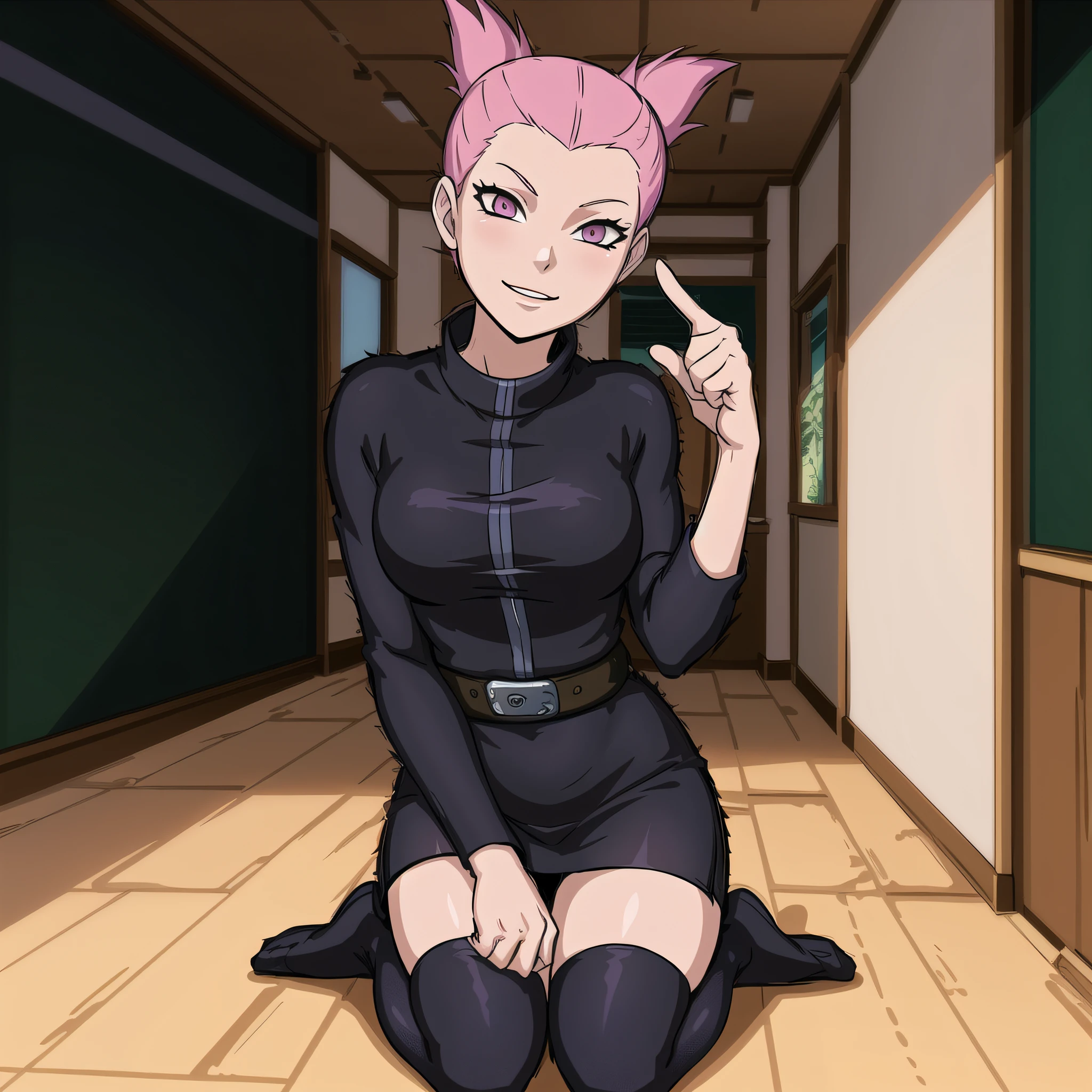 (classroom, gorgeous view)
(full body shot), sfw, naruto style, masterpiece, detailed clothing texture, best quality, beautiful face, 1girl, Jinx kneeling, giving thumbs up, (ninja outfit), (horseshoe hair shape)
<lora:oldJinx_TT_V2:0.4>, <lora:narutoStyleLora_v20:0.6>