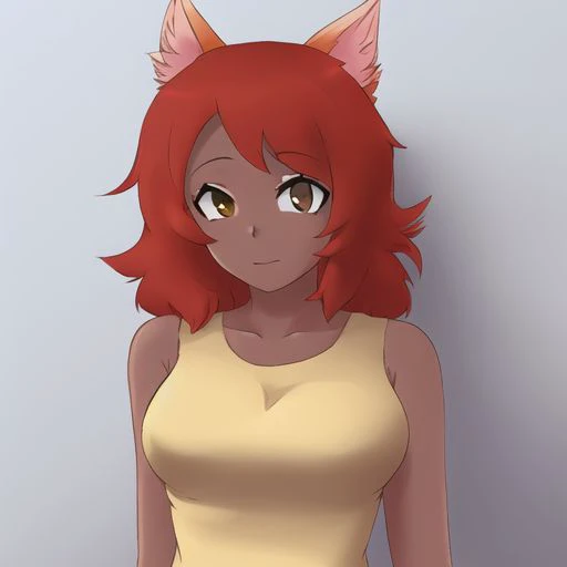 (masterpiece, best quality:1.3), zoologist, 1girl, brown skin, fox girl, (anime style:1.2)  <lora:zoologistlora4-09:1>