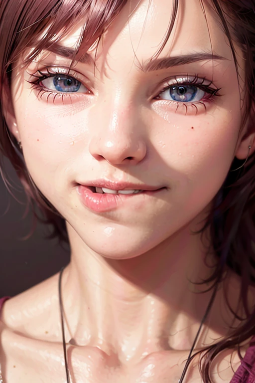 1girl, biting lip, DDbitlip, close-up, semirealistic, masterpiece, high quality, highres, absurdres, best quality, 4k, ray tracing,  <lora:DDlipbit_1:0.75>