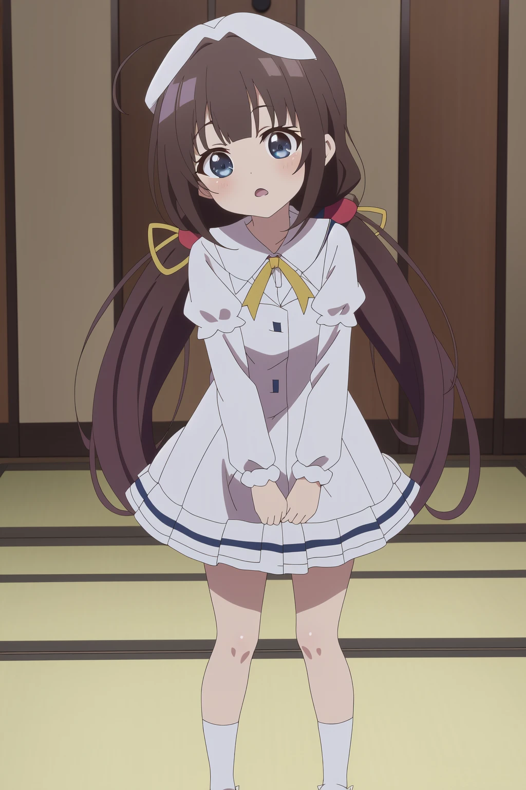 <lora:Ryuuou no Oshigoto!_hinatsuru ai:0.7> hinatsuru ai, full body, 8k, masterpiece, absurdres, anime, screencap,