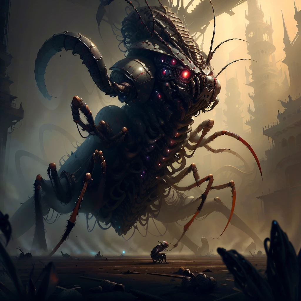 <lora:NightmarishAIv2:1>, NightmarishAIinsect
