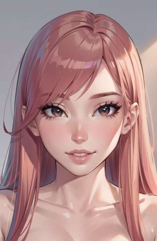 beautiful, ((masterpiece:1.2)), ((best quality:1.2)), extremely detailed face, perfect eyes, perfect face, perfect lighting, 1girl, solo focus, lips, belle delphine, long hair, brown eyes, pink hair, petite, <lora:OttoCubze:0.75>, <lora:DI_belle_delphine_v1:0.7>