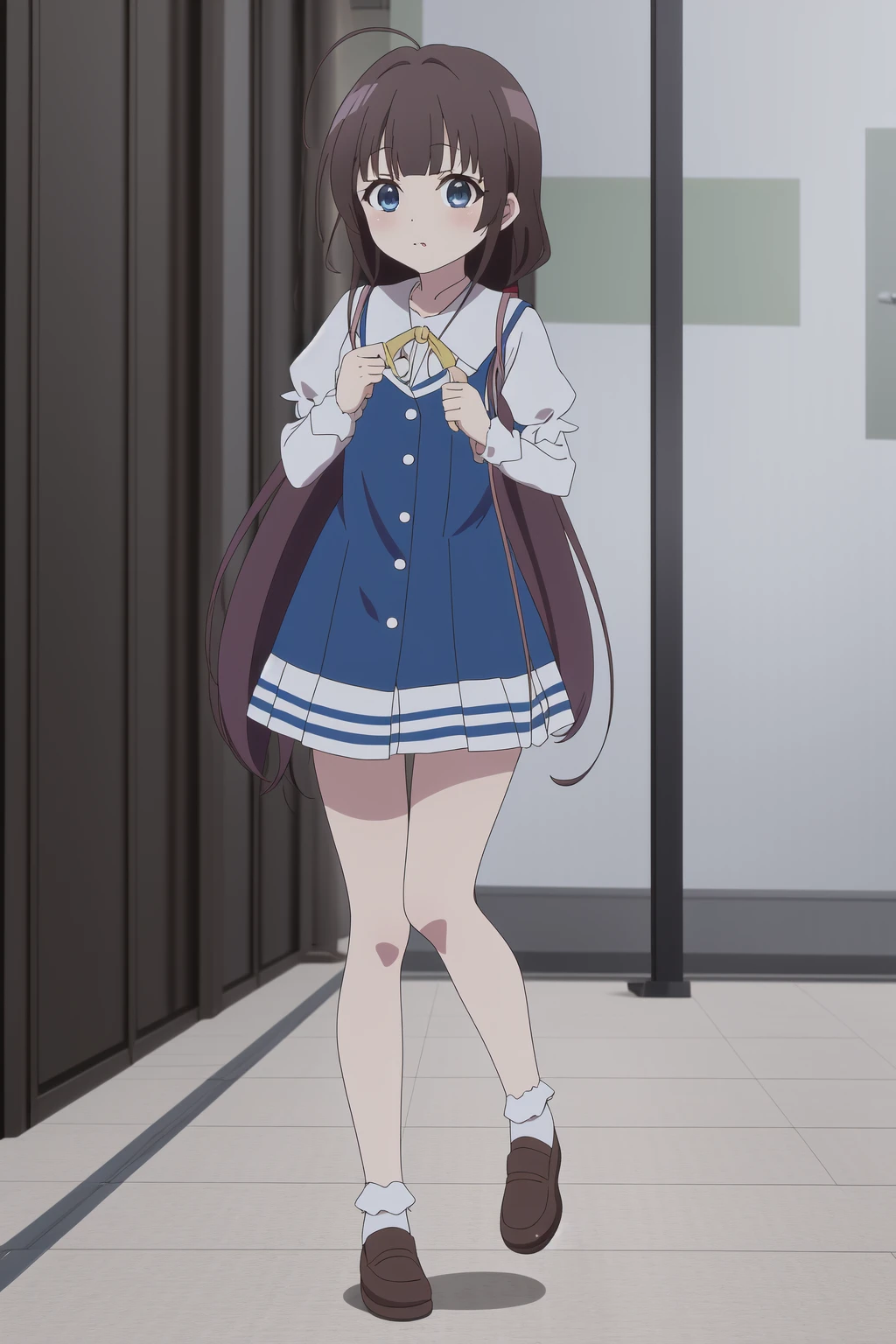 <lora:Ryuuou no Oshigoto!_hinatsuru ai:0.7> hinatsuru ai, full body, 8k, masterpiece, absurdres, anime, screencap,