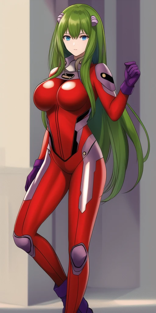 masterpiece, best_quality, highres, <lora:EmiliaJenius:0.65>, EmiliaJenius, large_breasts, bodysuit, solo