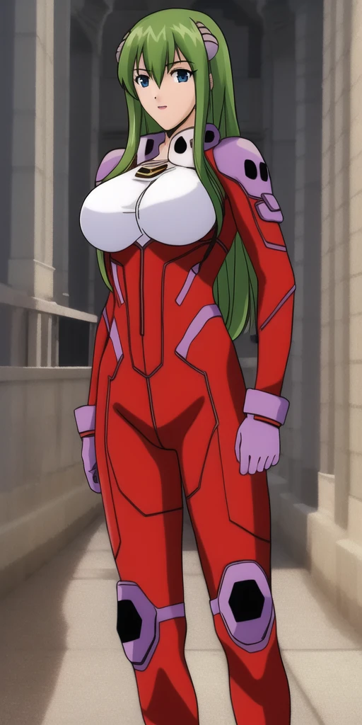 masterpiece, best_quality, highres, <lora:EmiliaJenius:0.65>, EmiliaJenius, large_breasts, bodysuit, solo