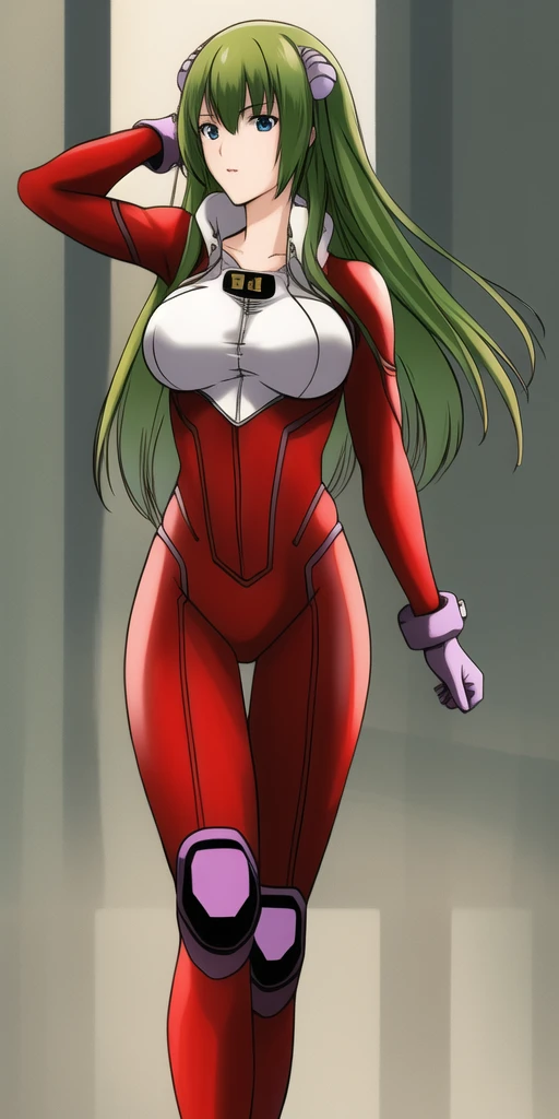 masterpiece, best_quality, highres, <lora:EmiliaJenius:0.65>, EmiliaJenius, large_breasts, bodysuit, solo