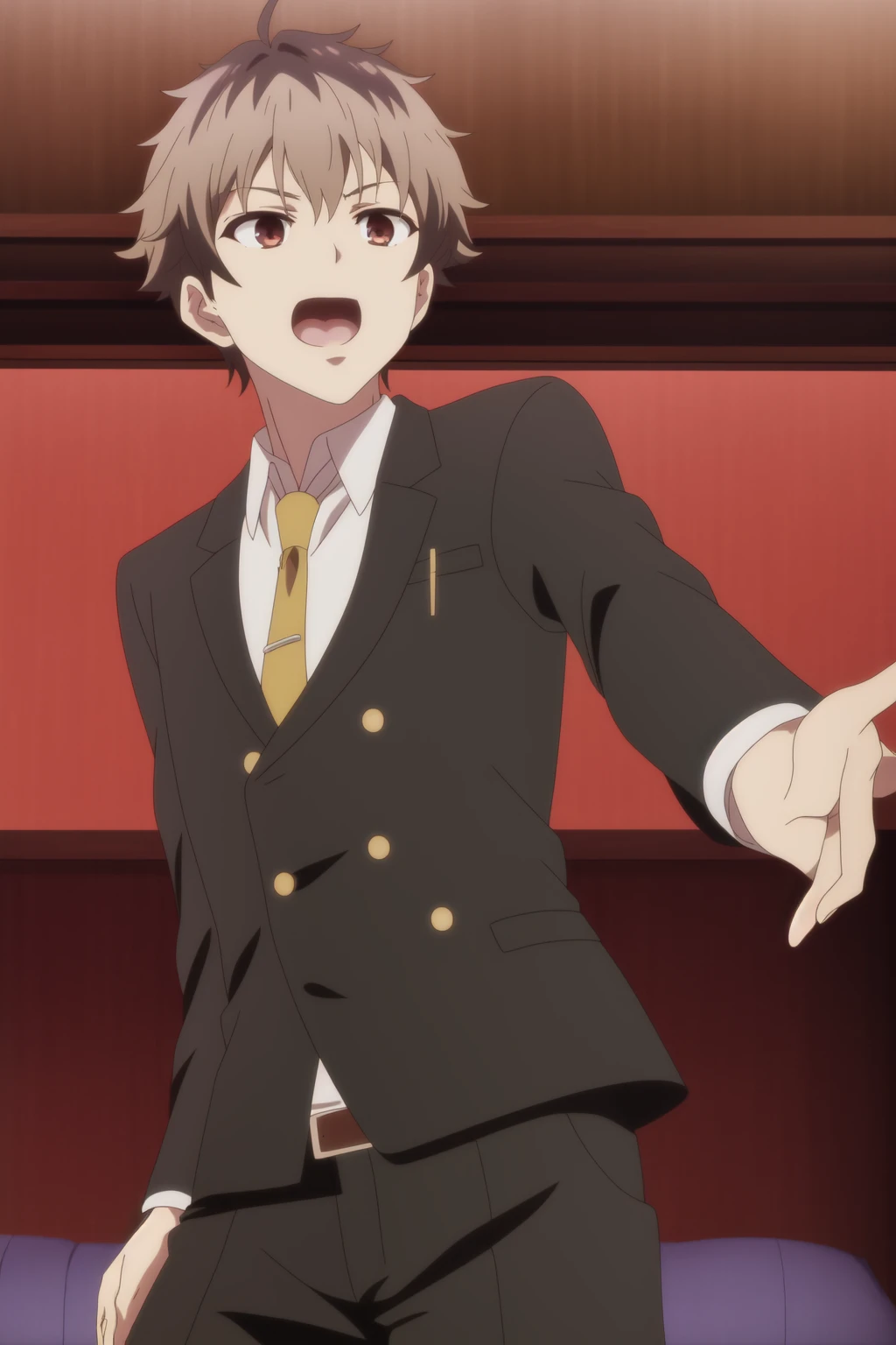 <lora:Ryuuou no Oshigoto!_kuzuryuu yaichi:0.7> kuzuryuu yaichi, dynamic pose, 8k, masterpiece, absurdres, anime, screencap,