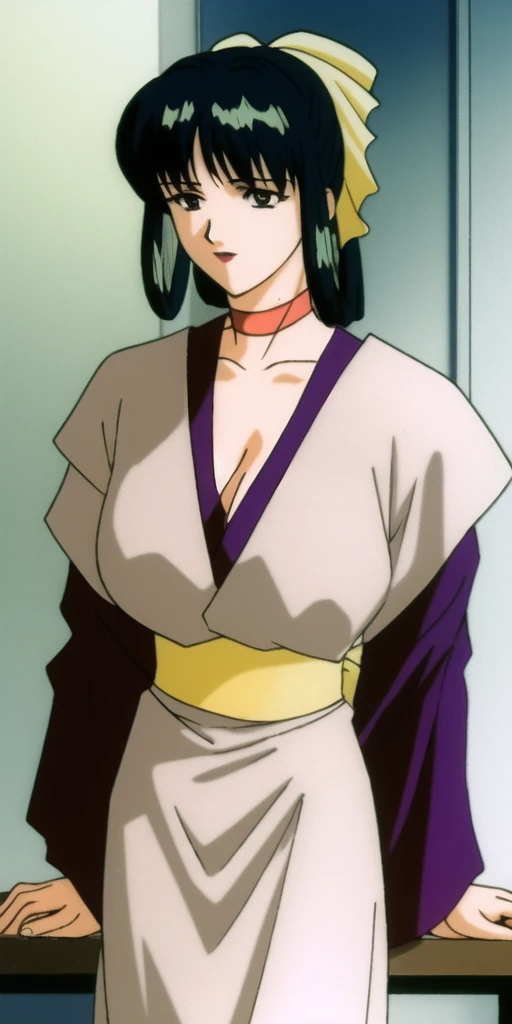 masterpiece, best_quality, highres, <lora:AkikoHoujoh:0.7>, AkikoHoujoh, large_breasts, solo, AkikoOutfit