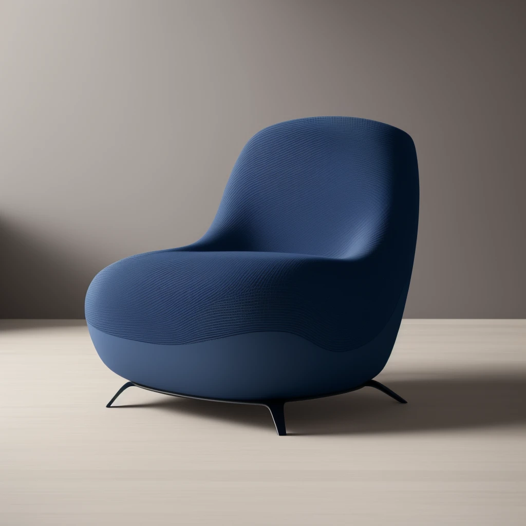 3D Product render style, futuristic chair, finely detailed, purism, ue 5, a computer rendering, minimalism, octane render, 4k