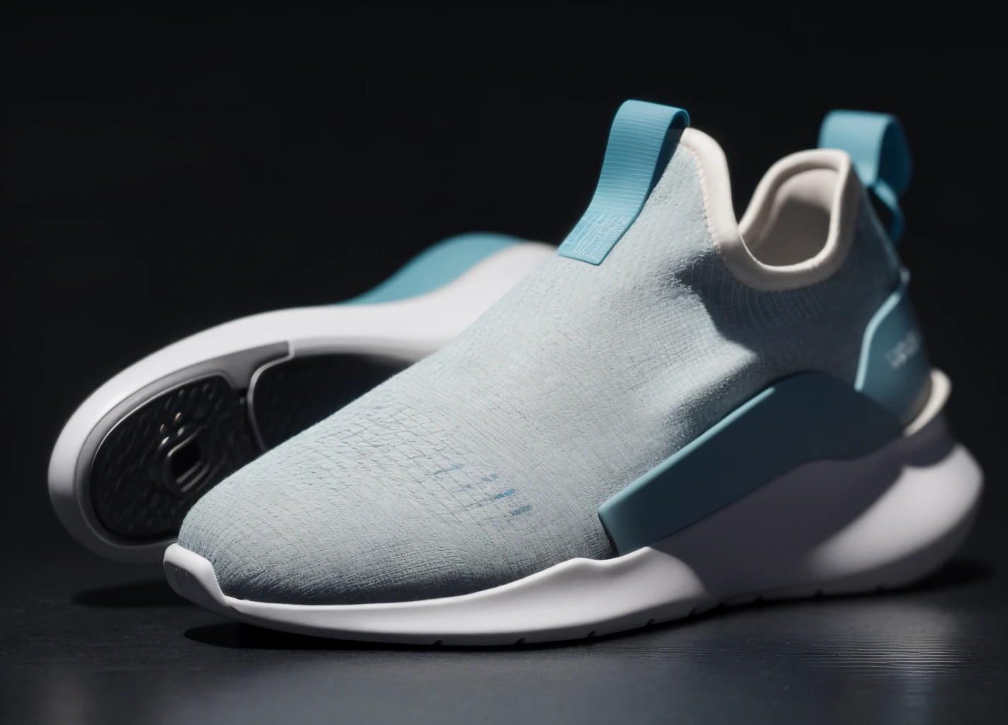emauromin style, futuristic shoes, finely detailed, purism, ue 5, a computer rendering, minimalism, octane render, 4k <lora:eddiemauroLora2:0.8>
