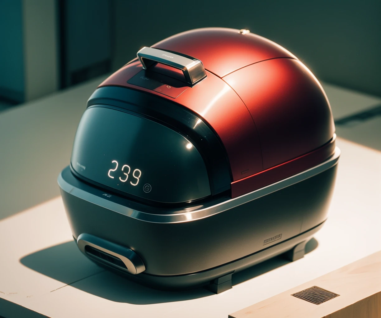 emauromin style, futuristic rice cooker, finely detailed, purism, ue 5, a computer rendering, minimalism, octane render, 4k <lora:eddiemauroLora2:0.8>