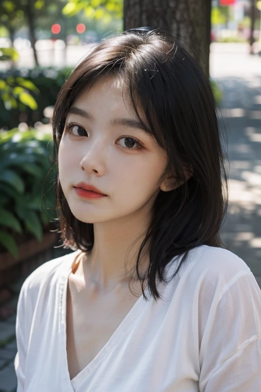 masterpiece, best quality,realistic,realskin,1girl,outdoor,low_key, <lora:FilmG2:0.8>