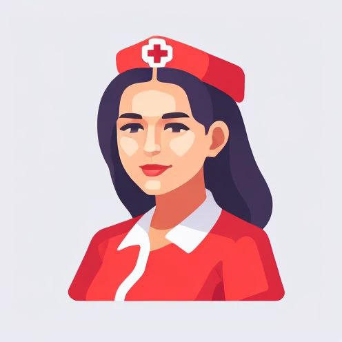 <lora:Color_Icons:0.8> coloredic0n icon,
a woman nurse,