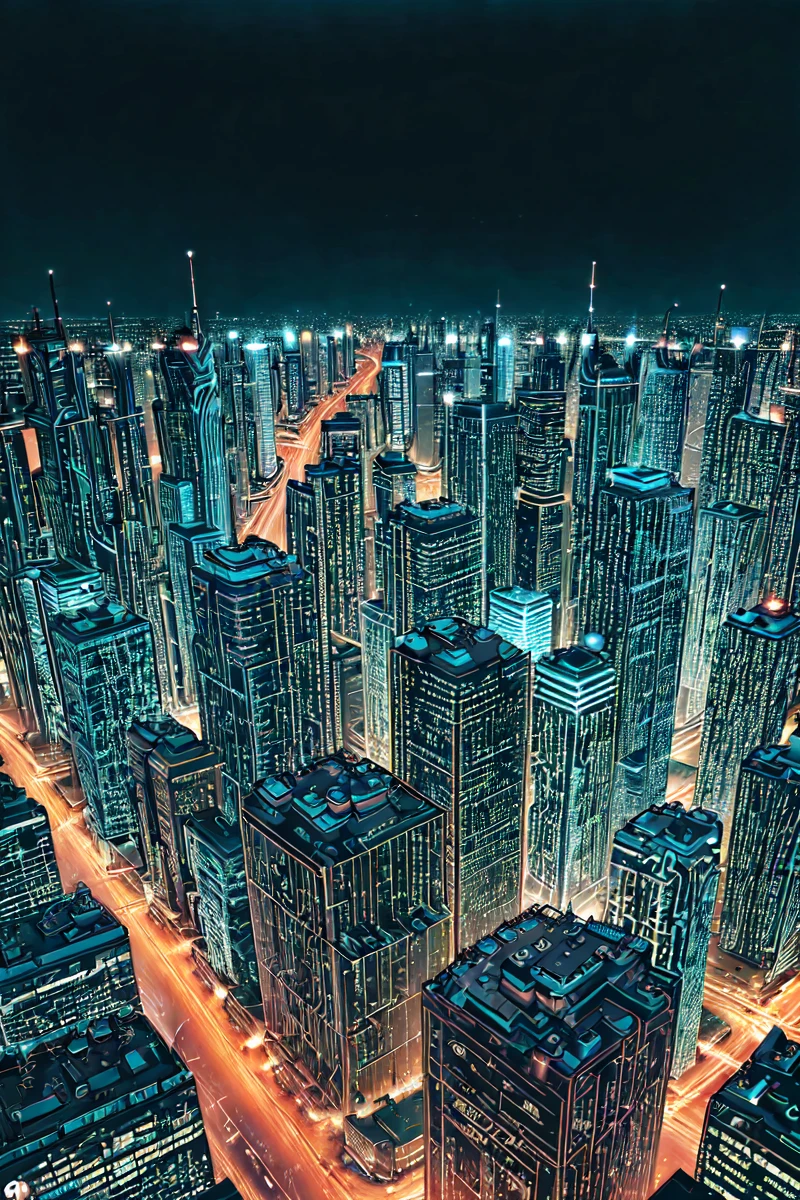 <lora:CircuitBoardAI:1.3> CircuitBoardAI,
cityscape, night, light, from_above,, (masterpiece:1.3), (best_quality:1.3), (ultra_detailed:1.3), 8k, extremely_clear, realism, (ultrarealistic:1.3),, insane details, intricate details, hyperdetailed, ultra detailed, extreme detailed, highest detailed, high_detail, colorful, beautiful, hdr, photorealistic, highres, ultra_high_res, photography, aesthetic, extremely_delicate,