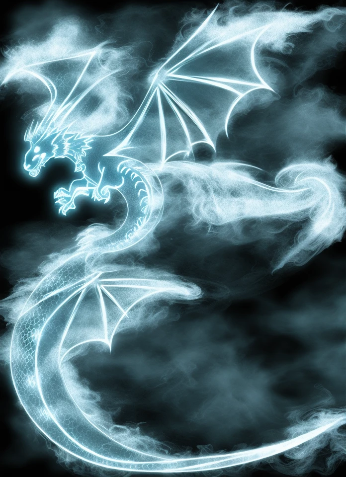 dragon of fire smoke  <lora:Smoke:0.8>