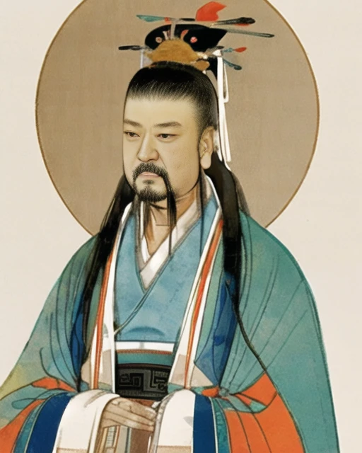 <lora:xuanxue:0.9>, High Forehead, Sharp Eyes, Fierce Bird-like Chest, Harsh Voice, Lack of Mercy, Ruthless Heart, Powerful Ruler, Authoritarian, Astute Leader, Ambitious, Historical Figure, First Emperor of China, Qin Dynasty, Centralized Governance, Terracotta Army, Great Wall of China, Unification of China, Monumental Achievements, Controversial Legacy, Imperial Authority, Absolute Rule, Autocratic Governance, Legalist Policies, Standardized Measures, Centralized Bureaucracy, Grand Projects, Dynastic Founder, Vast Empire