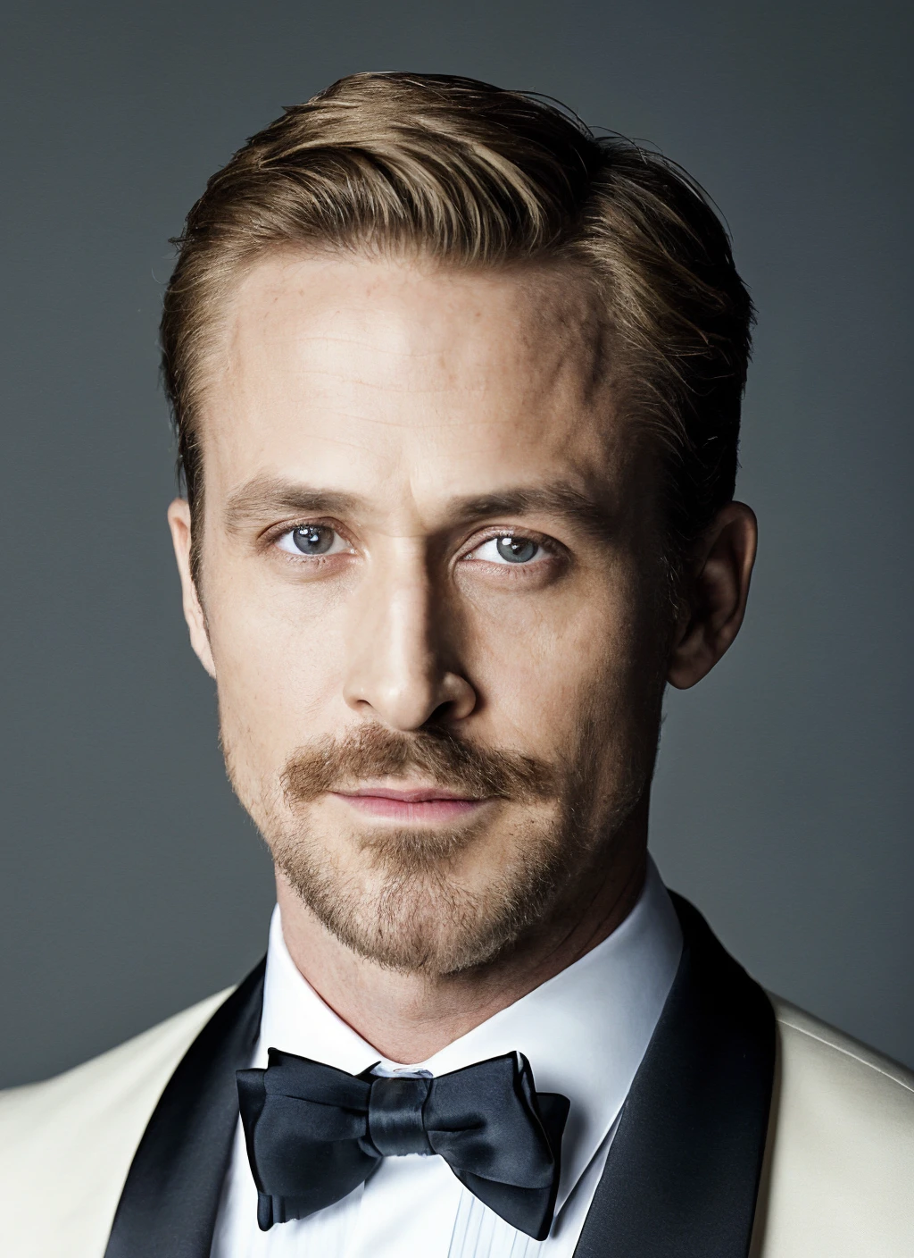 <portrait of sks person in tuxedo, masculine, epic > (photo, studio lighting, hard light, sony a7, 50 mm, hyperrealistic, matte skin, pores, wrinkles, hyperdetailed)