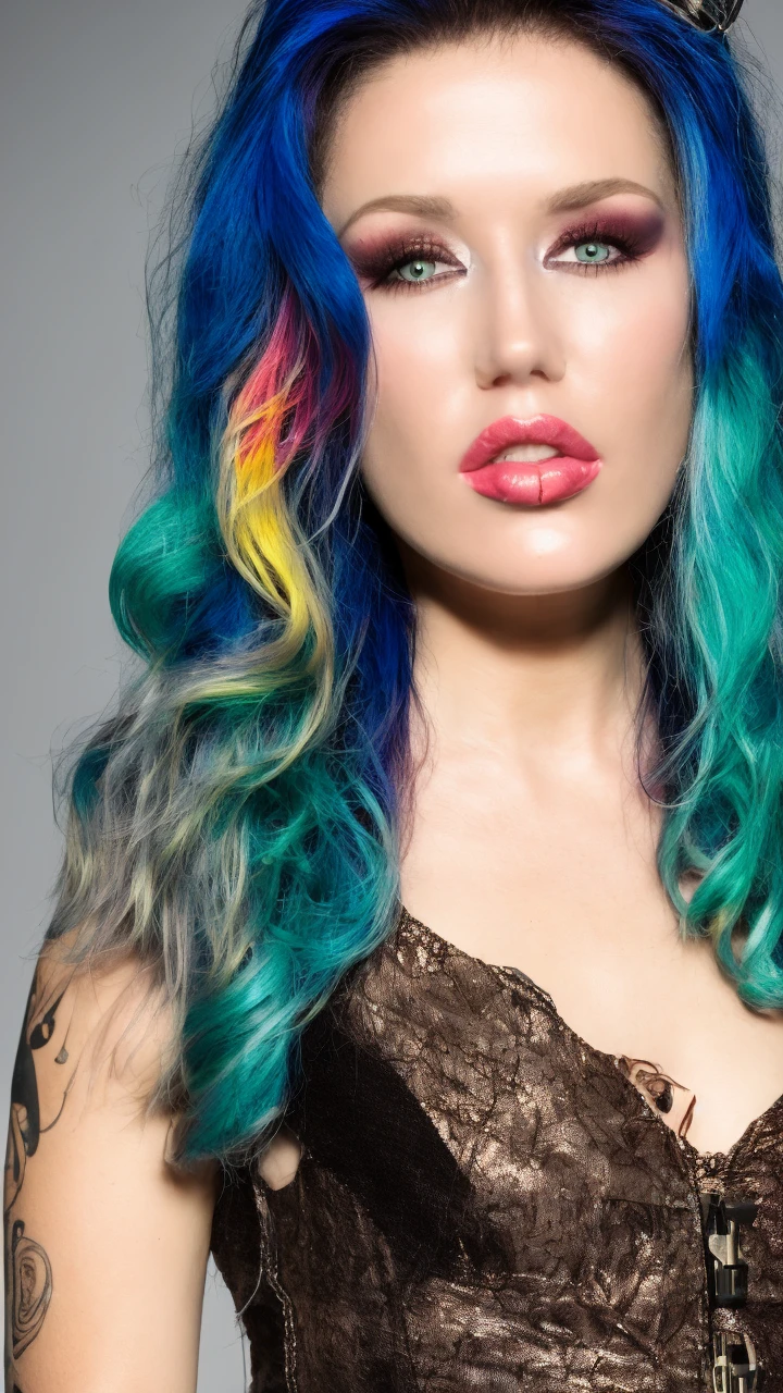 (best quality:1.1), (masterpiece:1.2), (realistic:1.2), realistic lighting, trending on Artstation, photoshoot of a (quiron_AlissaWhiteGluz:1), (blue hair:1), big breasts,
<lora:quiron_AlissaWhiteGluz:1>