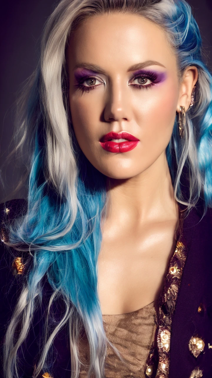 (best quality:1.1), (masterpiece:1.2), (realistic:1.2), realistic lighting, trending on Artstation, photoshoot of a quiron_AlissaWhiteGluz, blue hair,
<lora:quiron_AlissaWhiteGluz:0.9>