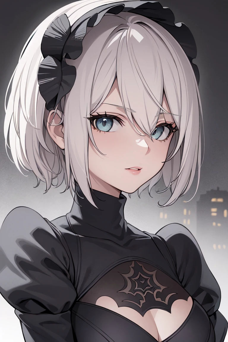((best quality)), ((masterpiece)), (detailed), ultra detailed, 1girl, solo
stare, looking at viewer, (interview:1.3), (dark background, the ruined city:1.3)
ultra detailed, 1girl, solo
<lora:Eternal2Bv2:0.7>
yorha no. 2 type b,