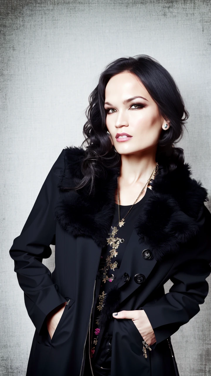 (best quality:0.9), 1girl, solo, quiron_TarjaTurunen_v2 woman with black coat,
<lora:quiron_TarjaTurunen_v2:1>