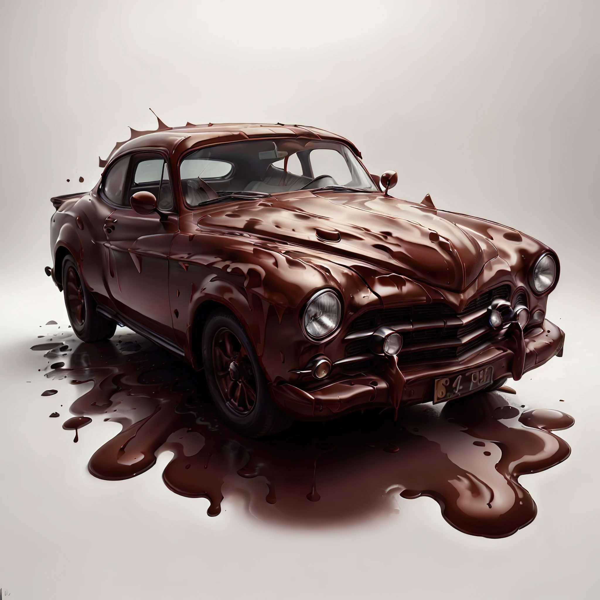 <lora:ChocolateWetStyle v1:1> ChocolateWetStyle car