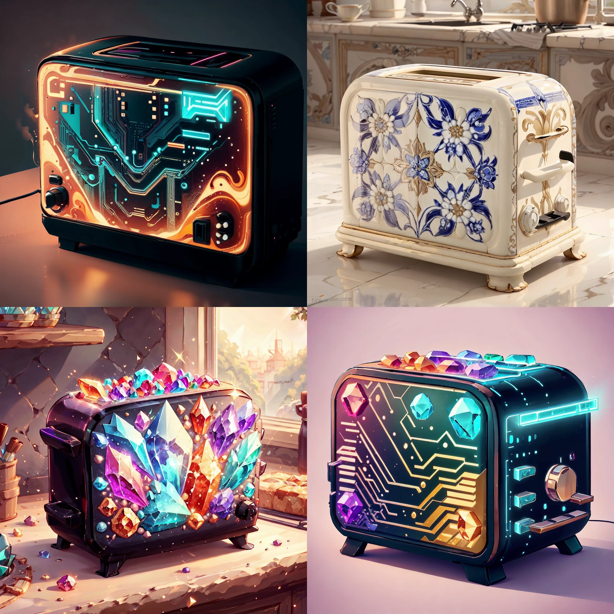 <lyco:FiveDecorsAIx3:0.8> marblingai ,circuitboardai toaster