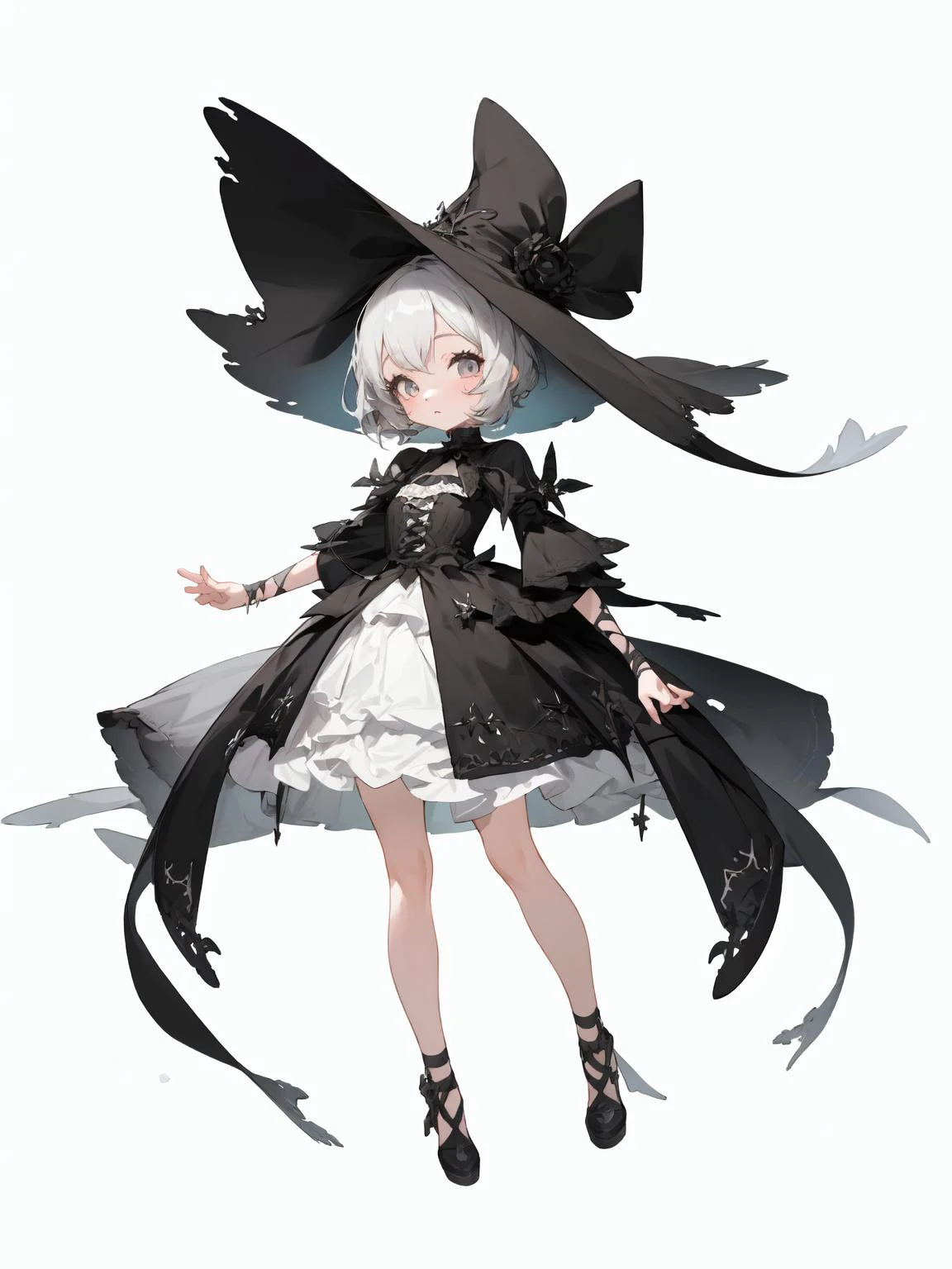 gothic, (masterpiece),(best quality),(ultra-detailed), (full body:1.2),simple background,white background
1girl,chibi,cute,