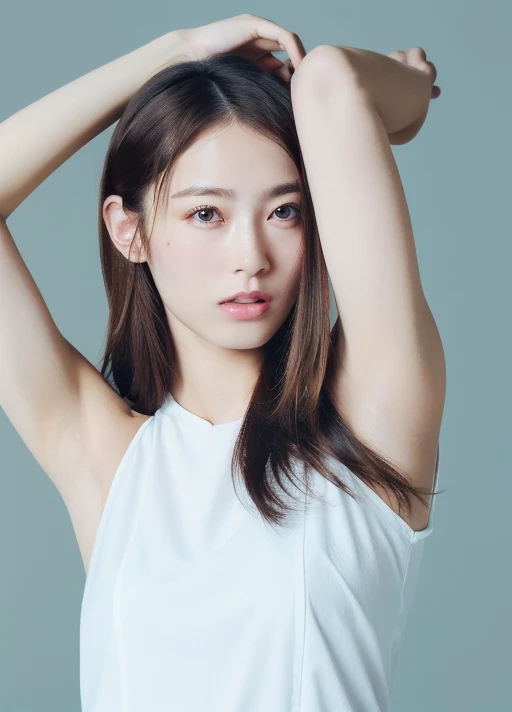 masterpiece,best quality,higher, 1girl, <lora:idol:0.79>,asian, beautiful face, face_focus,armpit