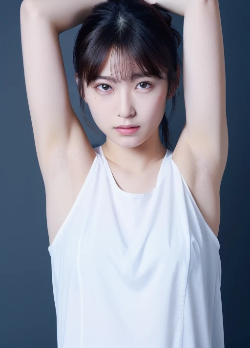 masterpiece,best quality,higher,  1girl,  <lora:idol:0.79>,asian, beautiful face, face_focus,armpit