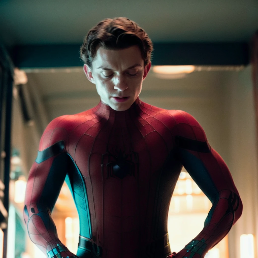an emotive rococo portrait of tomholland person dressed as spiderman, circuitboardaI, professional photography, high resolution, 4k, nikon 9z, <lora:tomholland_6150:1> <lora:CircuitBoardAI:1>