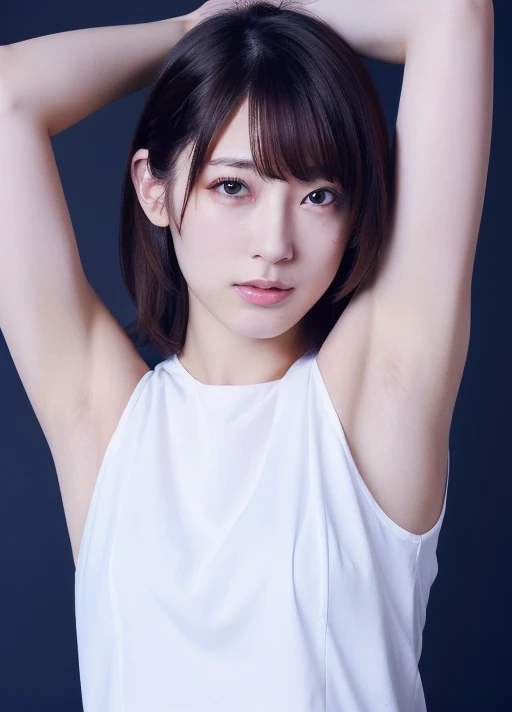 masterpiece,best quality,higher,  1girl,  <lora:idol:0.79>,asian, beautiful face, face_focus,armpit