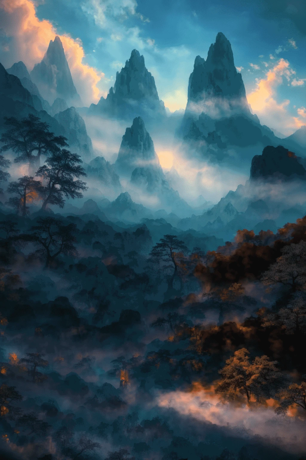 1girl, cute,  beautiful face, (portrait:1.2), solo, hanfu, 
best quality, global illumination, ultra sharp shadows, octane render, 8k, 
[:(outdoors, Chinese architecture, buildings, (mountain:0.8), cloud):0.1],
 <lora:玄远仙境 V1:1.01/0.9/0.8/0.7/0.6/0.5/0.4/0.3/0.2/0.1>