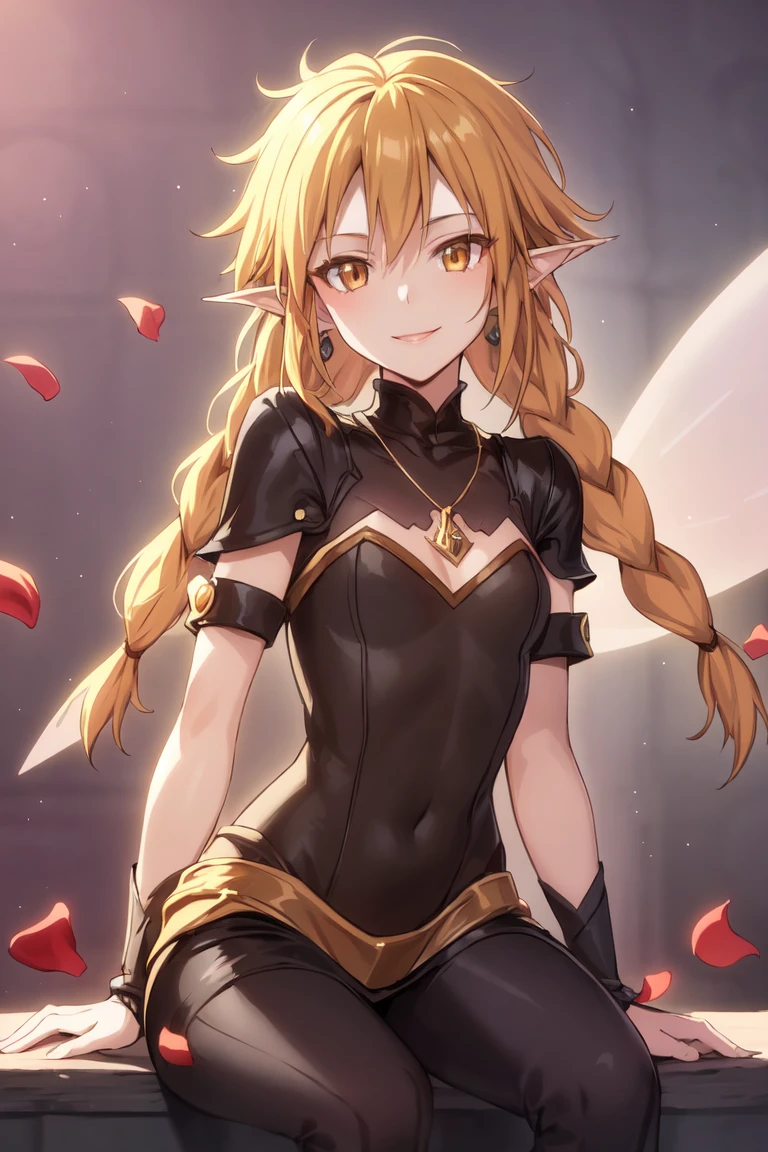 ramiris
<lora:RamirisV1:0.64>
((best quality)), ((masterpiece)), (detailed)
1girl,
(((fantasy background)))
upper body,
red_flower, red_rose, rose, rose_petals, sitting, smile, solo,