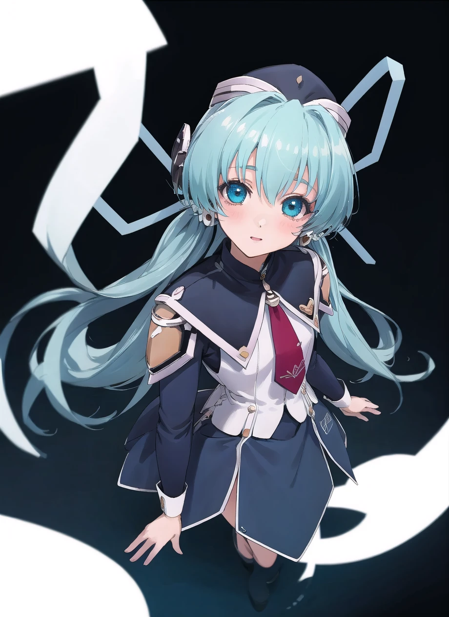 high quality, best quality,masterpiece,1girl, solo,from above,beautifuldetailedeyes, ocean, <lora:Yumemi_v2:1>