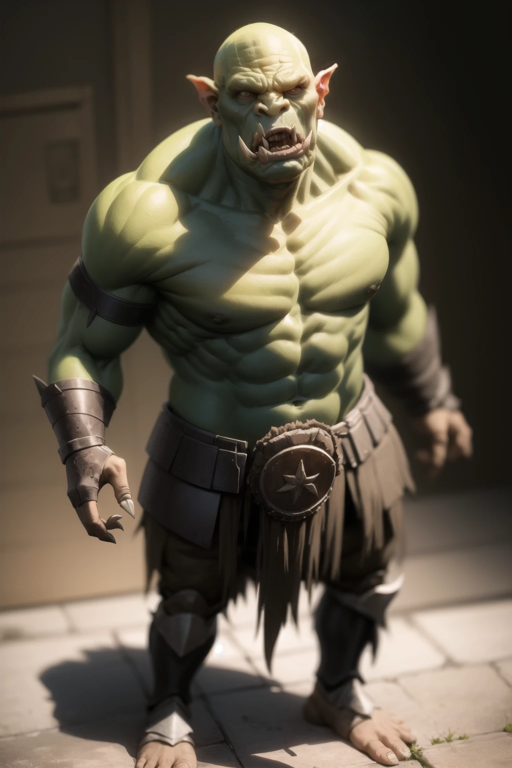 <lora:orczor_v4.0:1>
orczor, armor, tusks, muscular, green skin,, masterpiece, best quality, highly detailed