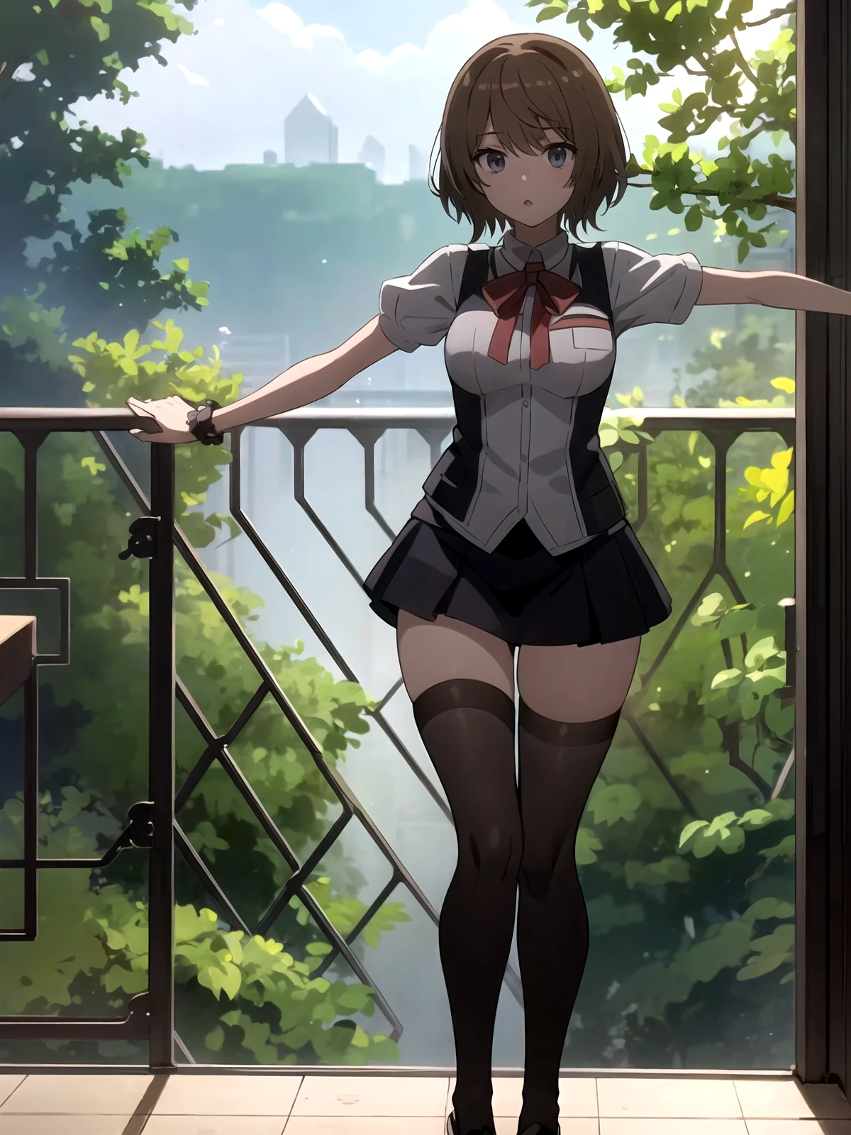 1girl, <lora:Saiai_Kinuhata_V5:0.7>, (solo), sexy, uniform