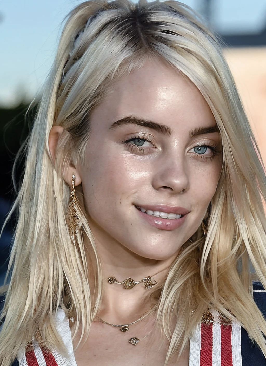 High detail RAW color Photo of gorgeous sks woman, smile, fit, toned, sexy look, high detail hair, (skin pores, skin imperfections), sharp body, highly detailed body, highly detailed face, sharp focus, 8k high definition, insanely detailed, intricate, masterpiece, highest quality