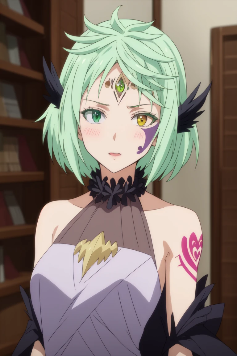 MjurranDV
((best quality)), ((masterpiece)), (detailed) 1girl
(interview:1.3) upper_body
<lora:MjurranDVv1:0.83>
blurry, blurry_background, blurry_foreground, bookshelf, circlet, depth_of_field, facial_mark, fur_trim, green_eyes, green_hair, heterochromia, indoors, looking_at_viewer, short_hair, solo, tattoo,