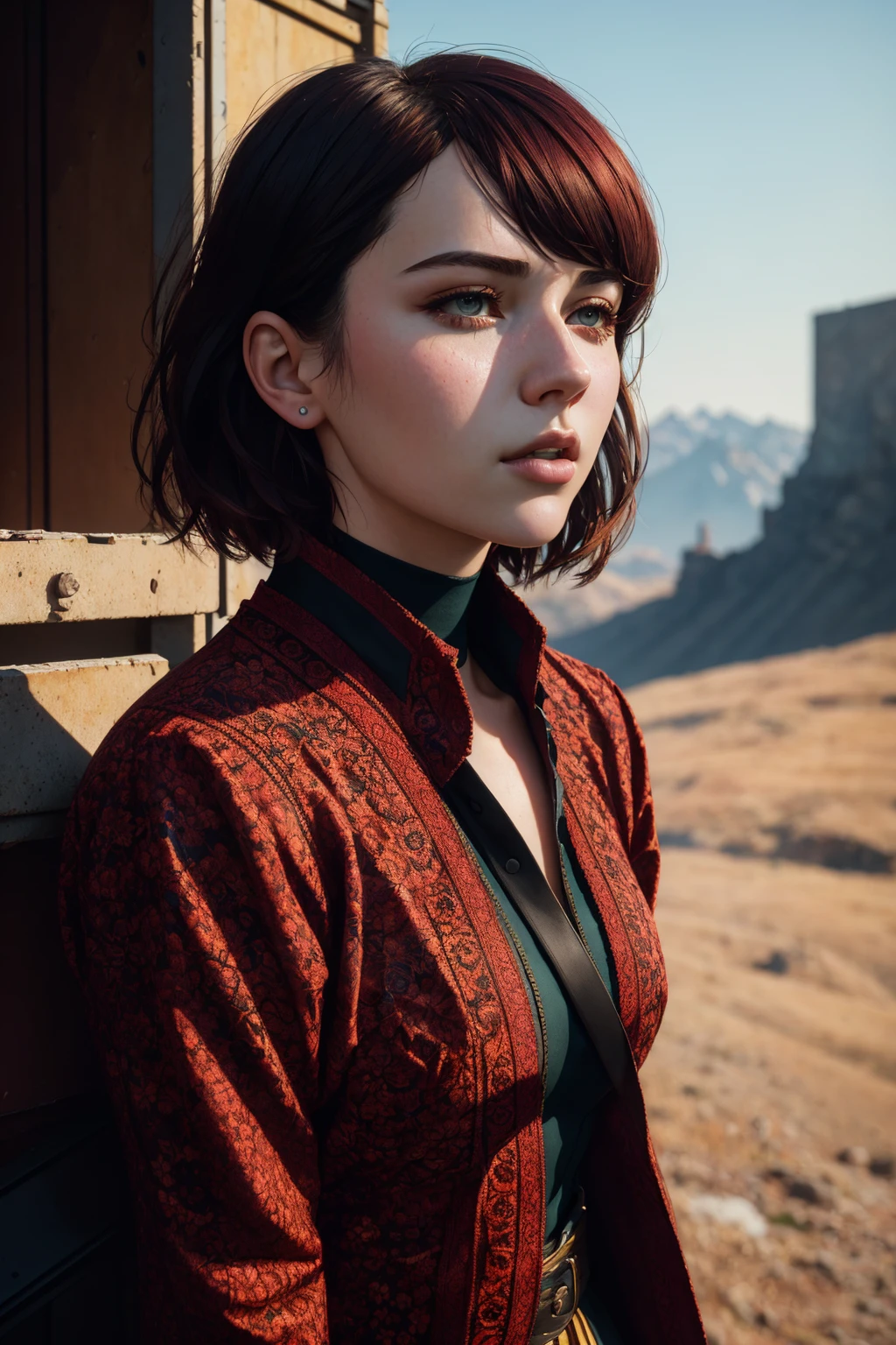 stunning intricate full color portrait, epic character composition, by ilya kuvshinov, alessio albi, nina masic, sharp focus, natural lighting, subsurface scattering, f2, 35mm, film grain