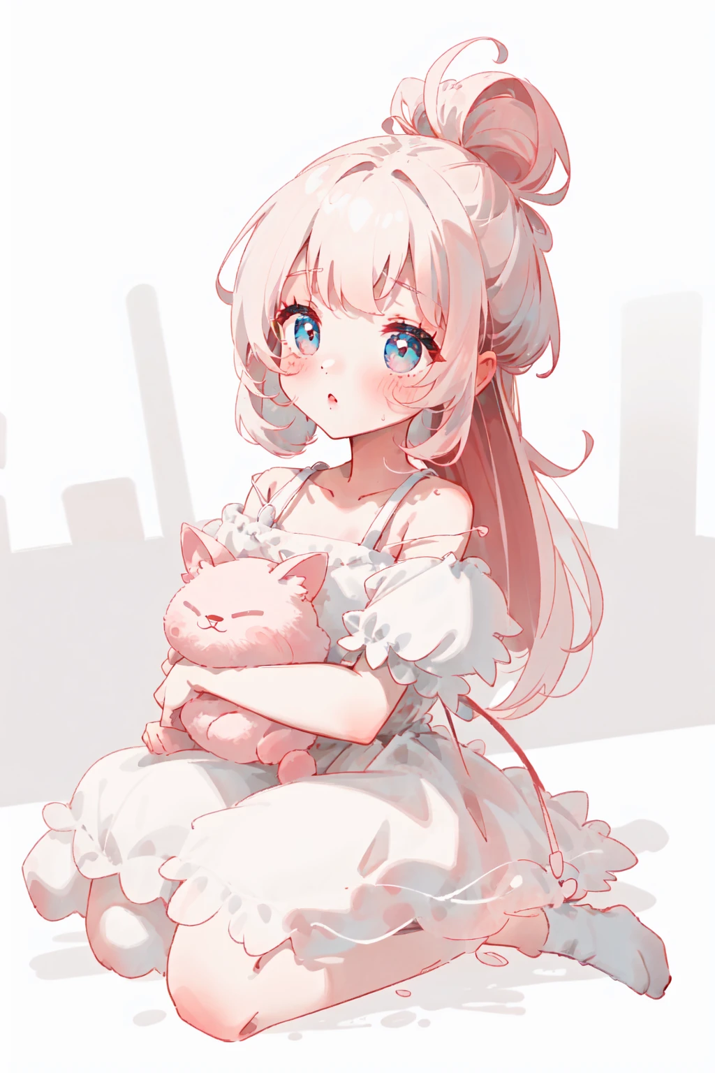 1 girl,pink