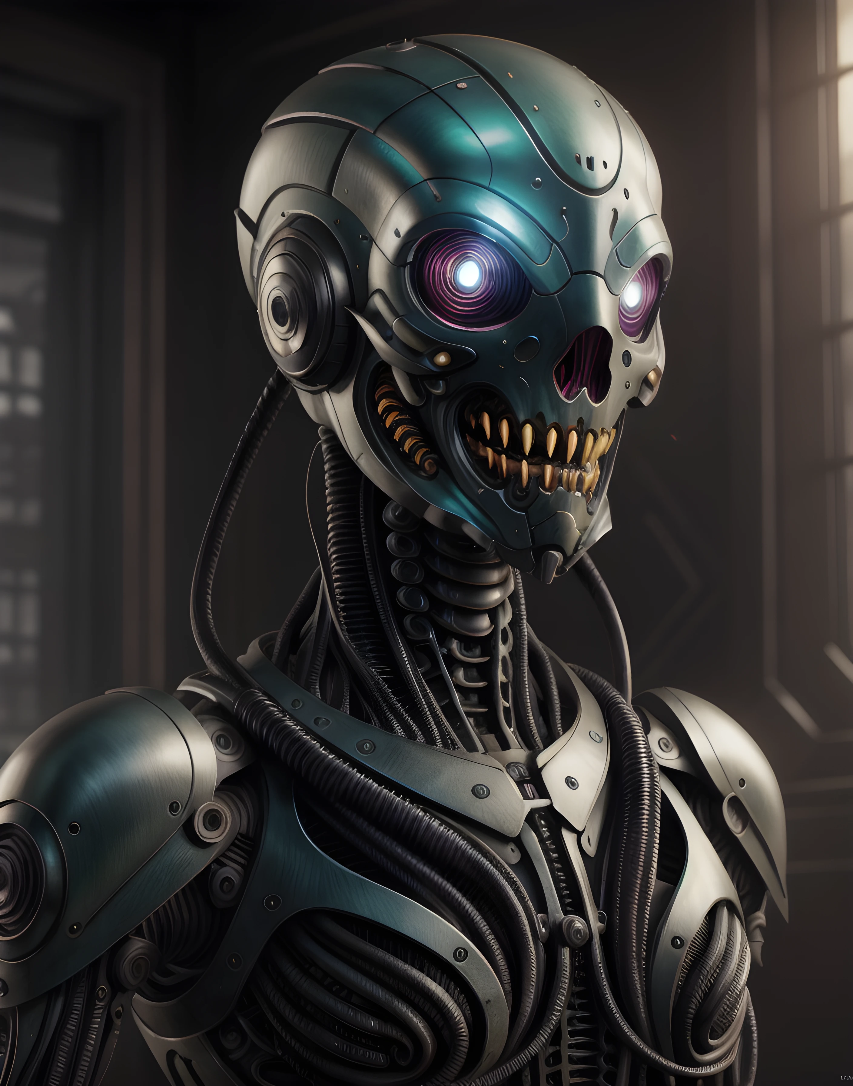 Cartoon artwork, Cthulhu cartoon, pixar art, sharp bright colours, cartoon style, Cult of Cthulhu, ((cyborg, cyberpunk)), steampunk, robotic parts, bright colours, reflection, ultra detailed, beautiful studio soft light, mannequin, rim light, vibrant details, luxurious, hyperrealistic, anatomical, muscles, cable electric wires, microchip, elegant, beautiful background, octane render, hr giger style, 8k, best quality, masterpiece, illustration, an extremely delicate and beautiful, extremely detailed, CG, unity, wallpaper, (realistic, photo-realistic:1.37), amazing cartoon, finely detail, masterpiece, best quality, official art, extremely detailed CG unity 8k wallpaper, absurd, incredible, disney character