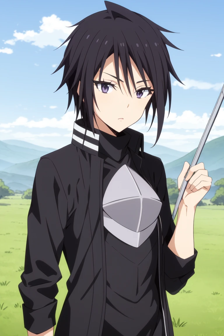 <lora:Hinata SakaguchiV2:0.8>
Hinata Sakaguchi
((best quality)), ((masterpiece)), (detailed)
1girl,
black_eyes, black_hair, black_shirt, blue_sky, cloud, cloudy_sky, day, field, grass, hill, jacket, looking_at_viewer, male_focus, mountain, outdoors, sky, solo, tree, turtleneck